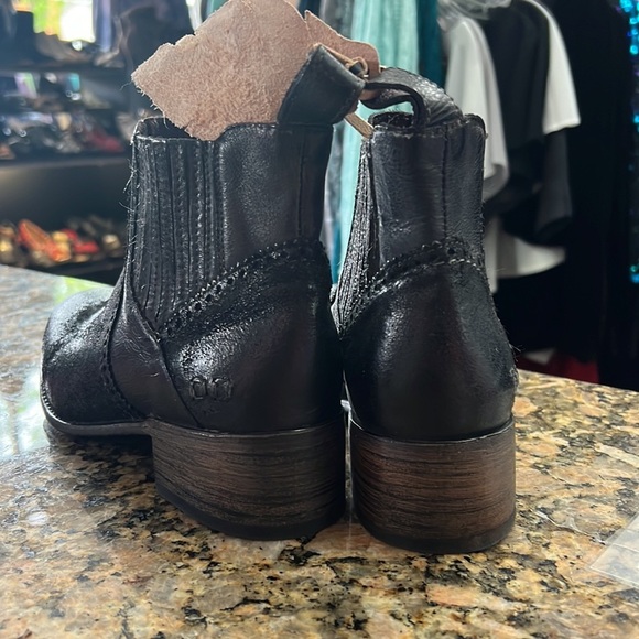 NWT Bed Stu Ellice Leather Chelsea Ankle Boot BLACK RUST F328008 size 10 - Picture 3 of 6